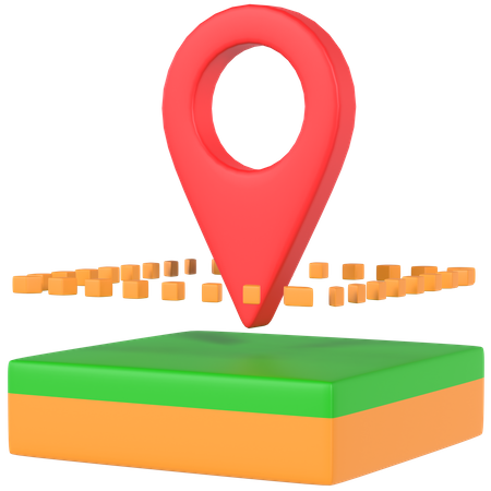 Location Area 3D Illustration
