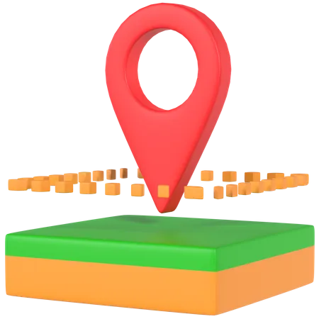 Location Area  3D Illustration