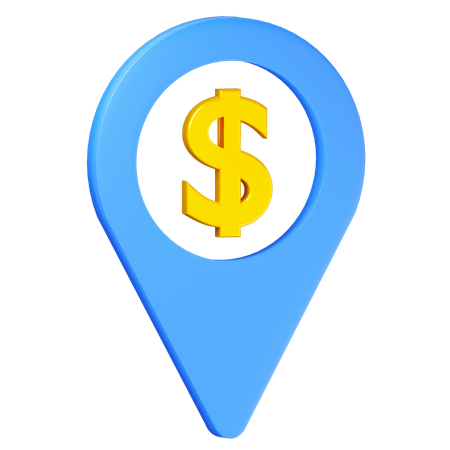 Location bank  3D Icon