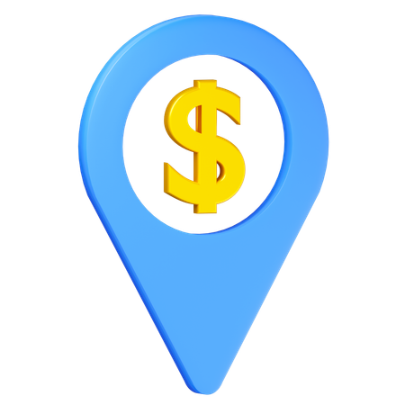 Location bank  3D Icon