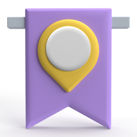 Location Bookmark  3D Icon