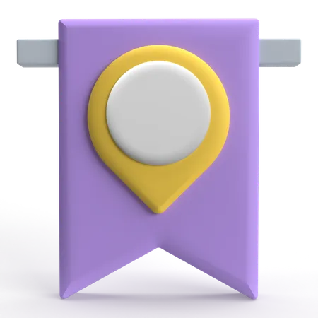 Location Bookmark  3D Icon