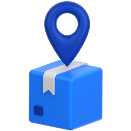 Location Box  3D Icon
