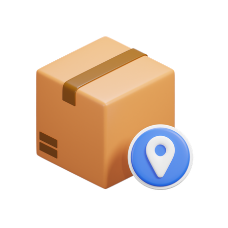 Location Box  3D Icon