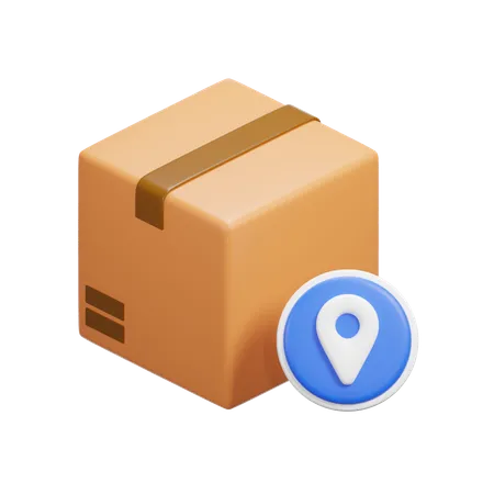 Location Box  3D Icon