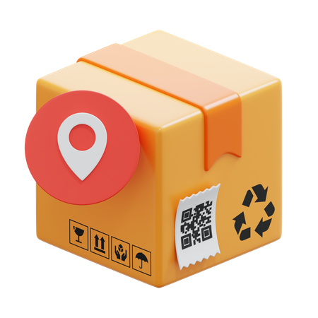 Location Box  3D Icon