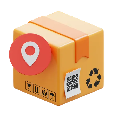 Location Box  3D Icon