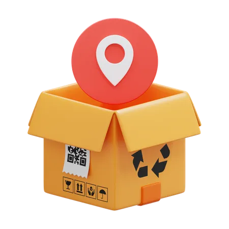 Location Box  3D Icon