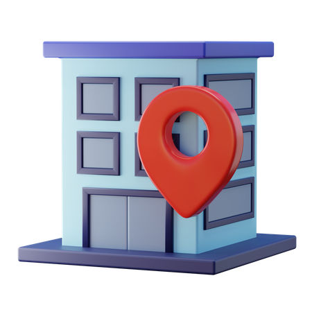 Location Building  3D Icon