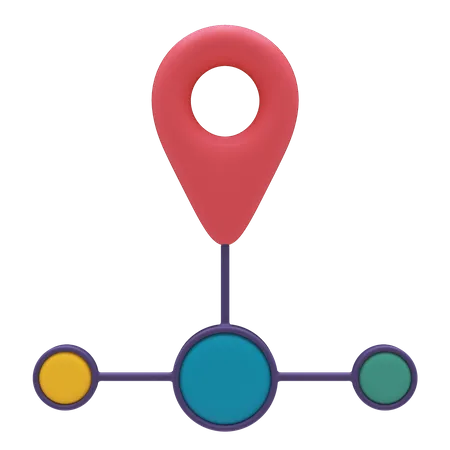 Location Chart  3D Icon