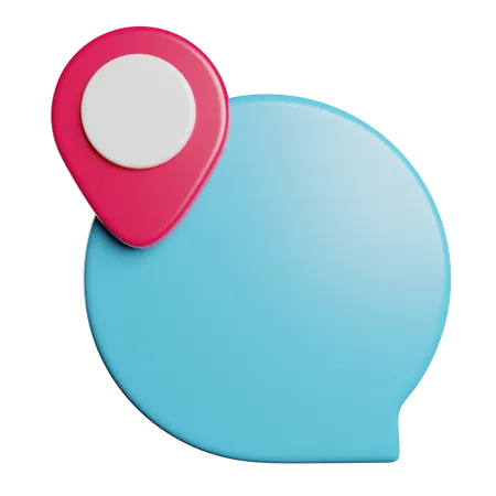 Location Chat  3D Icon