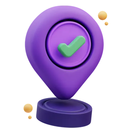 Location Checkmark  3D Icon