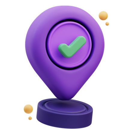 Location Checkmark  3D Icon