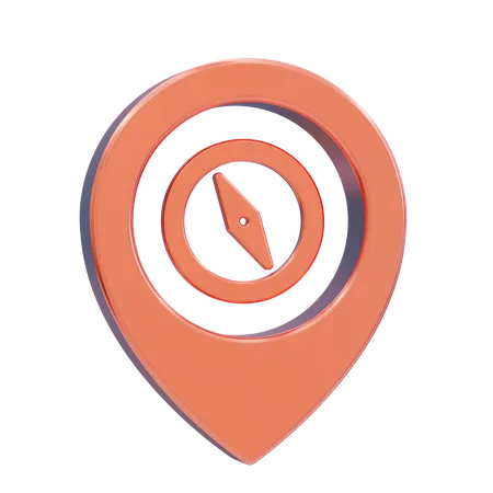 Location Compass  3D Icon