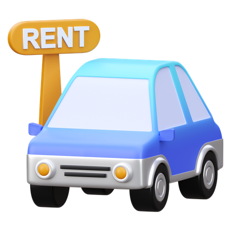 Location de voiture  3D Icon