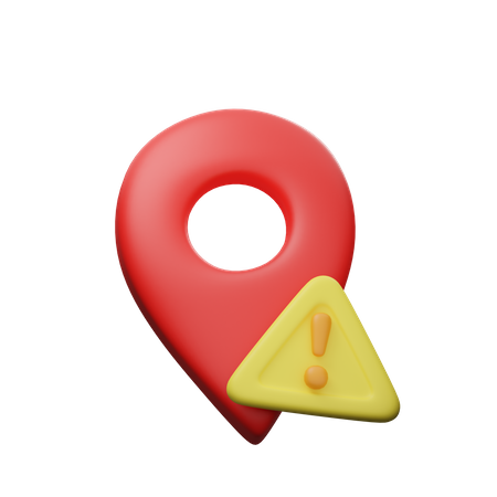 Location Error  3D Icon