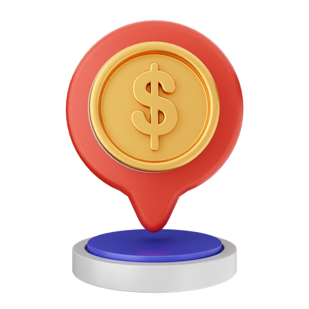 Location Finance  3D Icon