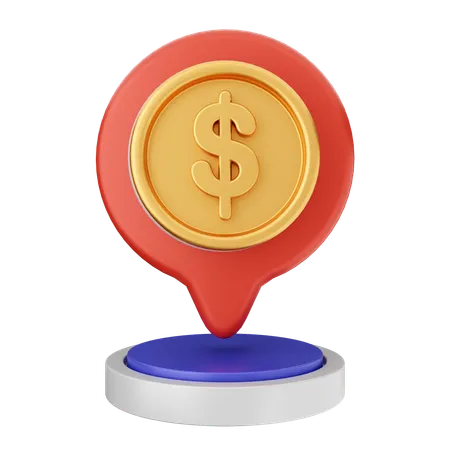 Location Finance  3D Icon