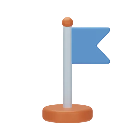 Location Flag  3D Icon