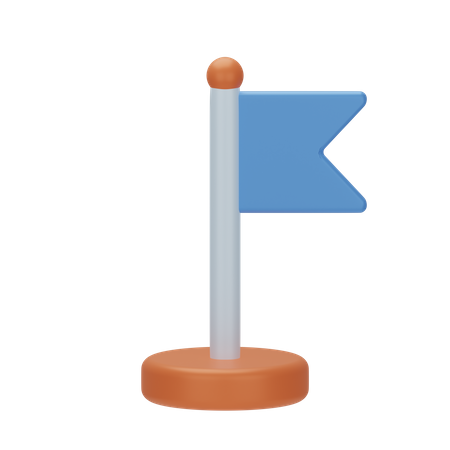 Location Flag  3D Icon