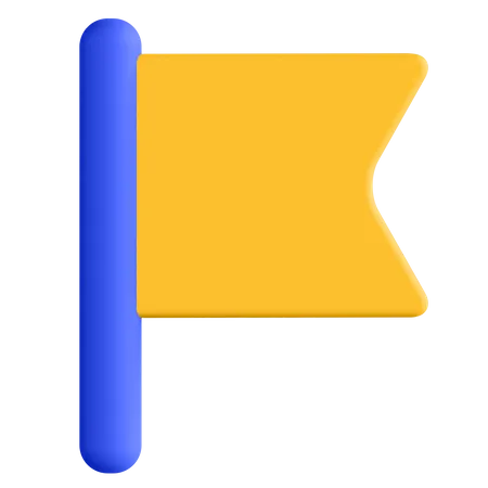 Location Flag  3D Illustration