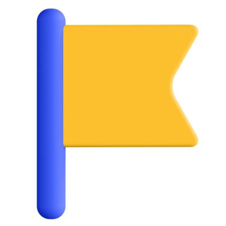 Location Flag 3D Illustration