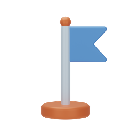 Location Flag  3D Icon