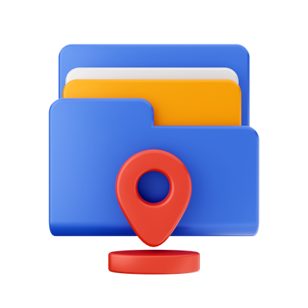 Location Folder  3D Icon