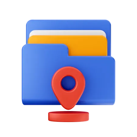 Location Folder  3D Icon