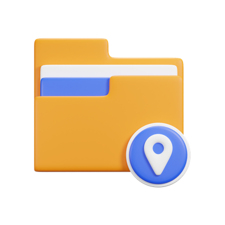 Location Folder  3D Icon