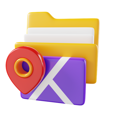 Location Folder  3D Icon