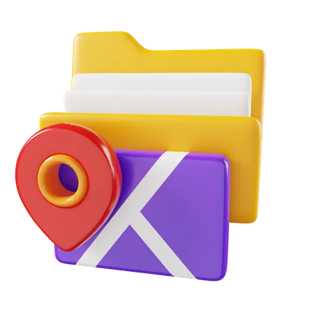 Location Folder  3D Icon