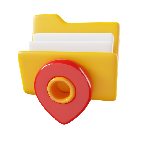 Location Folder  3D Icon