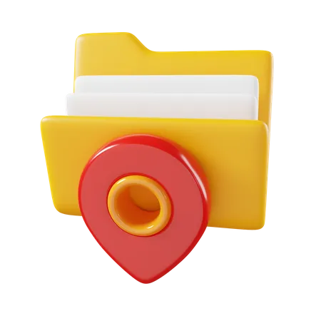 Location Folder  3D Icon