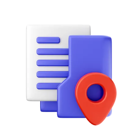 Location Folder  3D Icon