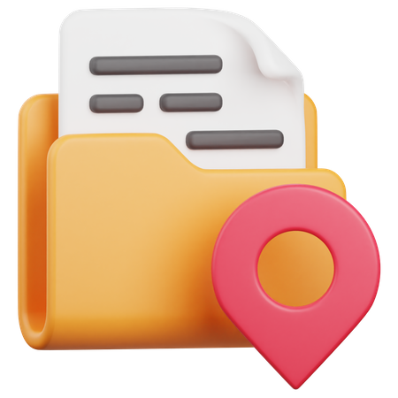 Location Folder  3D Icon