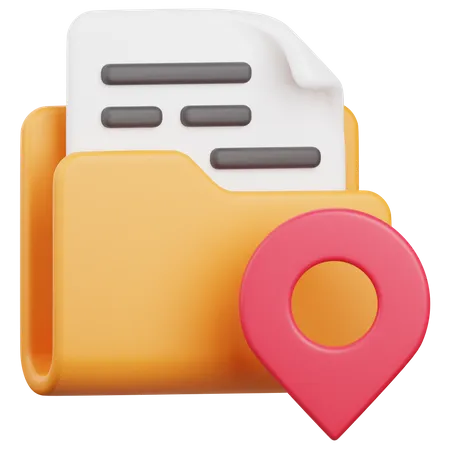 Location Folder  3D Icon