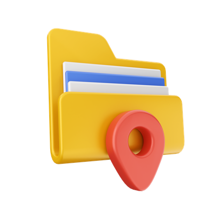 Location Folder  3D Icon