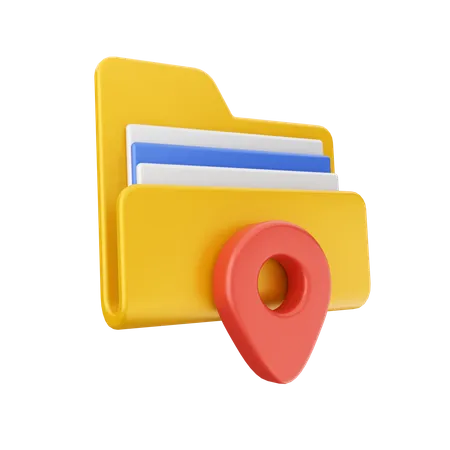 Location Folder  3D Icon