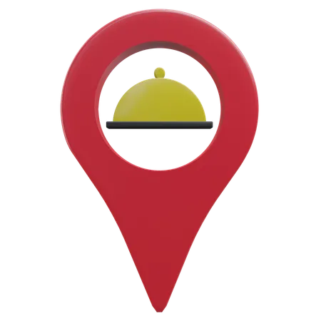 Location Food Delivery  3D Icon