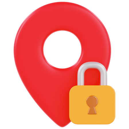 Location Lock  3D Icon