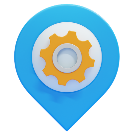 Location Management  3D Icon