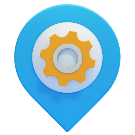 Location Management  3D Icon