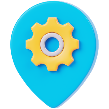 Location Management  3D Icon