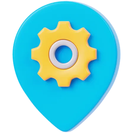 Location Management  3D Icon