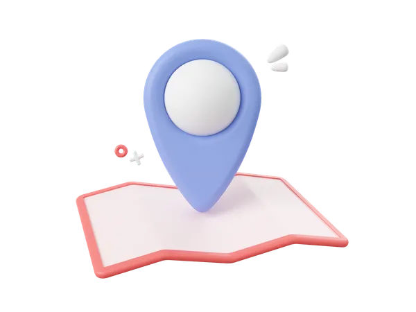 Location Map  3D Icon