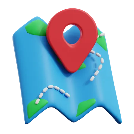 Location Map  3D Icon