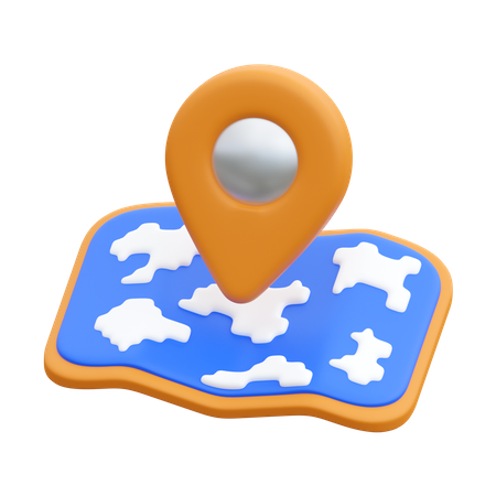 Location Map  3D Icon