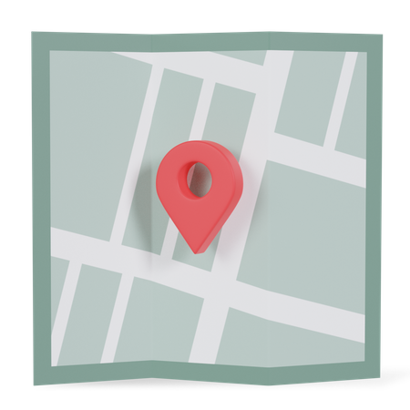 Location Map  3D Icon