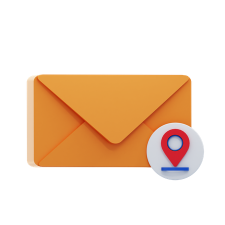 Location Message  3D Icon